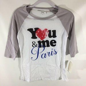 Rebellious One You Me‎ Paris Shirt Women's Small